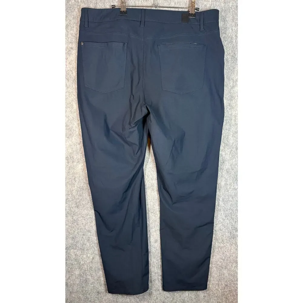 Vuori Pants Mens Meta Athletic Slim Chino Navy Blue 36x31 Stretch Golf V4009